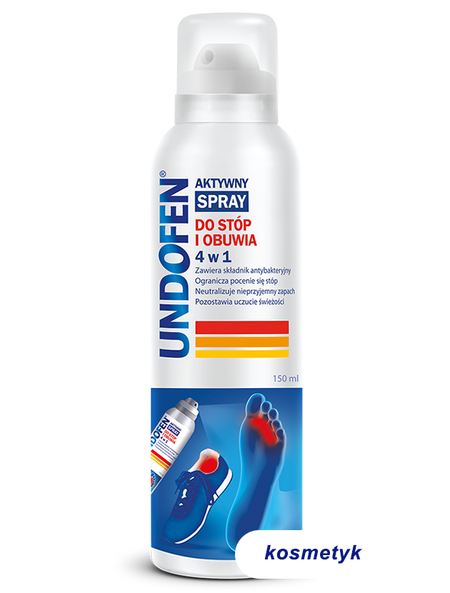 Undofen® SPRAY 4 W 1 - aktywny spray do stóp i obuwia